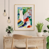 Poster Pique-nique sur la plage d'août Macke