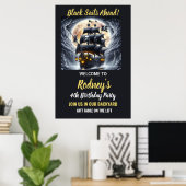 Poster Pirate Bounty Ahead Anniversaire (Bureau à domicile)