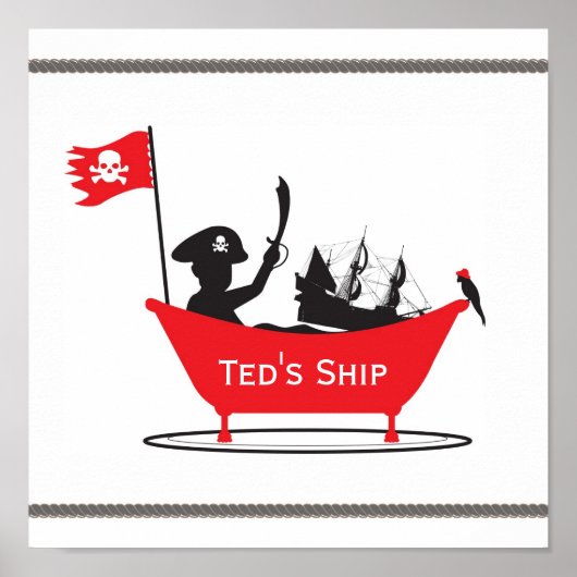 Poster Pirate Boy Print (Devant)