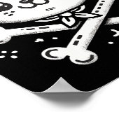 Poster Pirate Cat Pirate Crew Anniversaire (Coin)