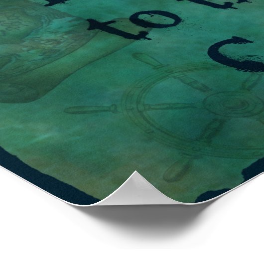 Poster Pirate Conserver Au Code (Coin)