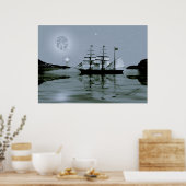 Poster Pirate Cove / bleu (Cuisine)