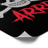 Poster Pirate Crâne mort avec patchs d'oeil Halloween (Coin)