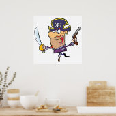 Poster Pirate de dessin (Cuisine)