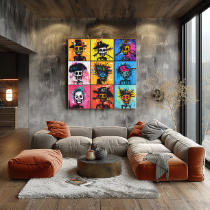 Poster Pirate de graffiti et personnages NFT Bold quadril