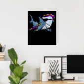 Poster Pirate de requin-marteau Océan (Bureau à domicile)