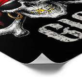 Poster Pirate Gigi Jolly roger Drapeau Et Crossbones Crân (Coin)