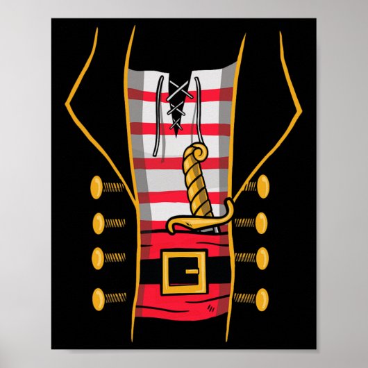 Poster Pirate Halloween Costume pour enfants 1 (Devant)