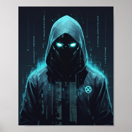 Poster Pirate Informatique Encagoulé (Devant)