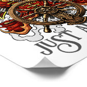 Poster Pirate Instantané Ajouter Juste Rum Halloween Crui (Coin)