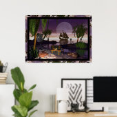 Poster Pirate Island par David Wilder (Bureau à domicile)