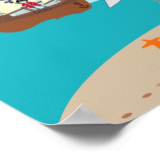 Poster Pirate kid birthday (Coin)