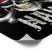 Poster Pirate Nana Jolly roger Drapeau Et Crossbones Crân (Coin)