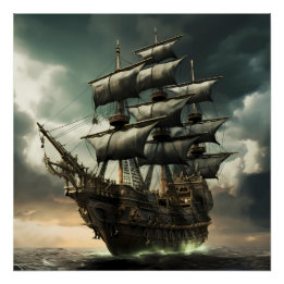 Poster Pirate Ship Art Series - Première édition #15