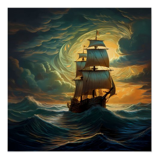 Poster Pirate Ship Art Series - Première édition #16 (Devant)