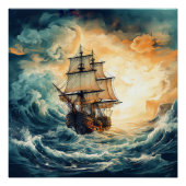 Poster Pirate Ship Art Series - Première édition #21 (Devant)