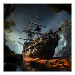 Poster Pirate Ship Art Series - Première édition #23