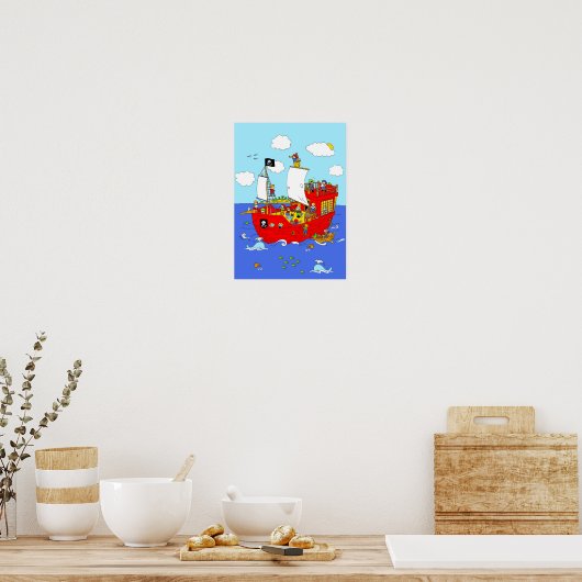 Poster Pirate Ship scène (Cuisine)