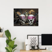 Poster Pirate Skuls (Bureau à domicile)