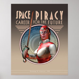 Poster Piraterie de l'espace : Carrière à l'avenir