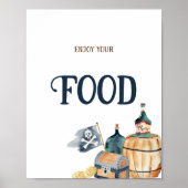 Poster Pirates Baby shower (Devant)