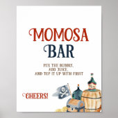 Poster Pirates Baby shower Momosa Bar (Devant)