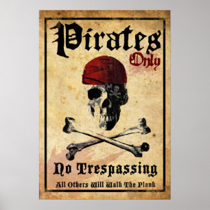 Poster Pirates uniquement