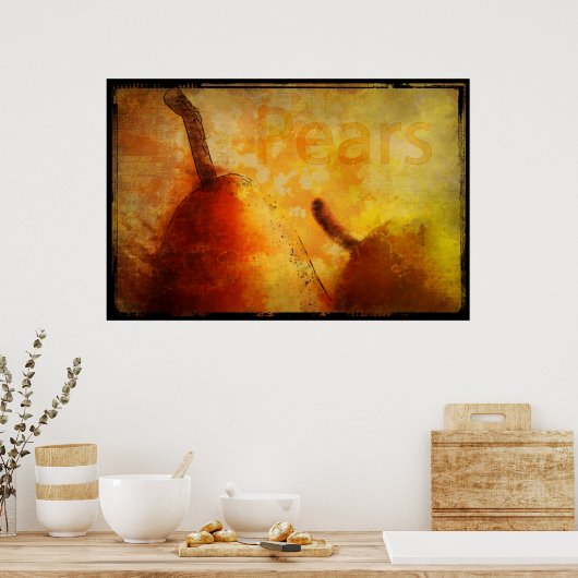 Poster Pires baisées Sun Art Imprimer (Cuisine)