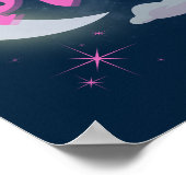 Poster Pisces Céleste Lune Cloud Étoiles Astrologie Art (Coin)