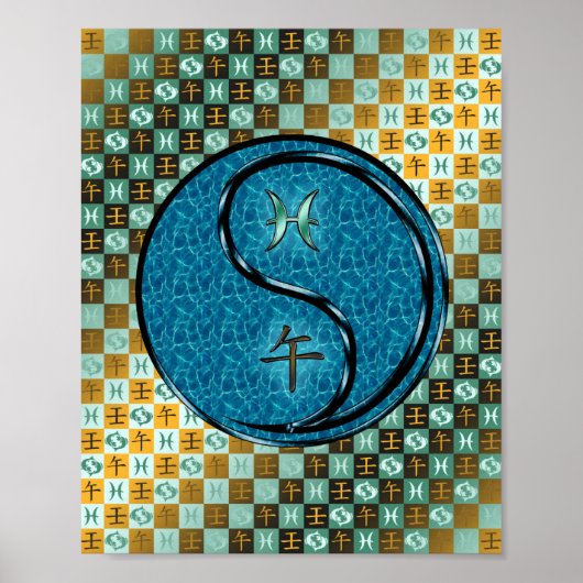 Poster Pisces & Eau Cheval (Devant)