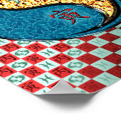 Poster Pisces et Tigre de Feu (Coin)