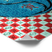 Poster Pisces et tigre d'eau (Coin)