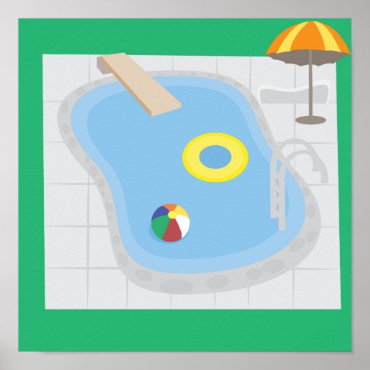 Poster Piscine (Devant)