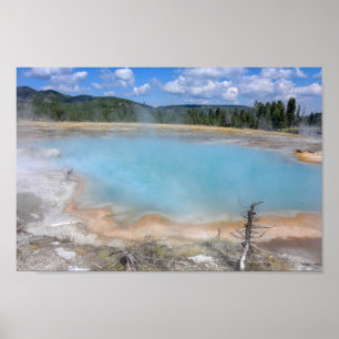 Poster Piscine de diamant noir, parc national de Yellowst