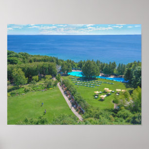 Poster Piscine du Grand Hôtel, Mackinac Island, Michigan,