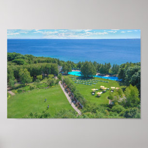 Poster Piscine du Grand Hôtel, Mackinac Island, Michigan,