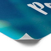 Poster Piscine Eau mousseuse avec cadeau de fleurs (Coin)