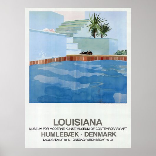 Poster Piscine et marches (Devant)