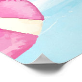 Poster Piscine fête d'anniversaire (Coin)