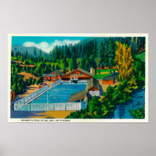 Poster Piscine gigantesque au solénoïde Duc Hot Springs