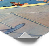 Poster Piscine municipale de Lakeland Florida (Coin)