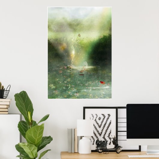 Poster Piscine sacrée (Bureau à domicile)