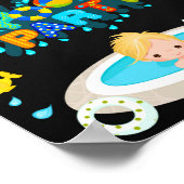 Poster Piscine signe de fête Boy Pochette de piscine (Coin)