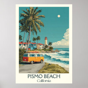 Poster Pismo Beach California Art Imprimer CA classique