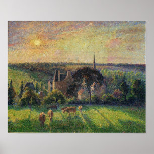 Poster Pissarro - À Eragny 1897