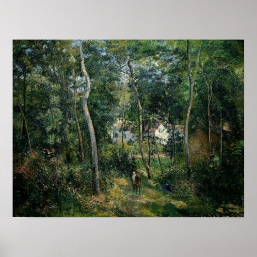 Poster Pissarro - Backwoods De L'Hermitage Pontoise 1879 (Devant)