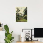 Poster Pissarro - Bazincourt Steeple 1895 (Bureau à domicile)