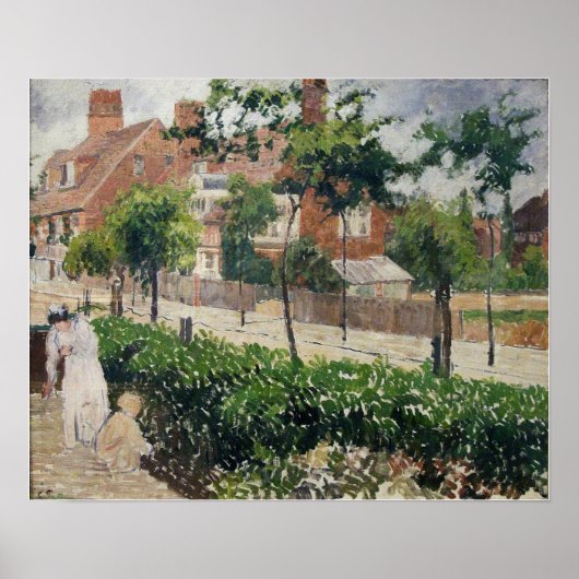 Poster Pissarro - Bedford Park Bath Road Londres 1897 (Devant)