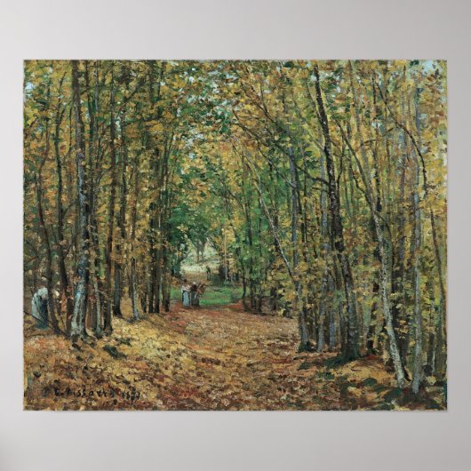 Poster Pissarro - Bois À Marly 1871 (Devant)