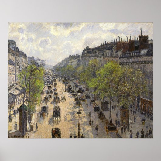 Poster Pissarro - Boulevard Montmartre Printemps (Devant)